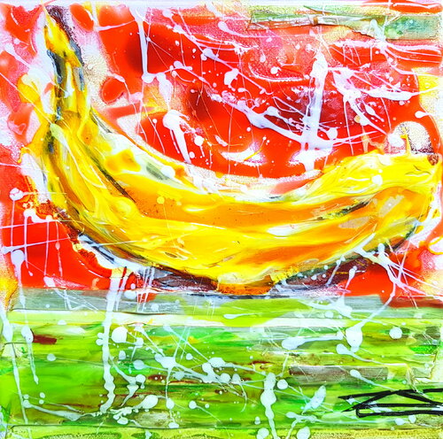 Banana von Karine Langevin Kjl, Malerei kaufen auf Singulart