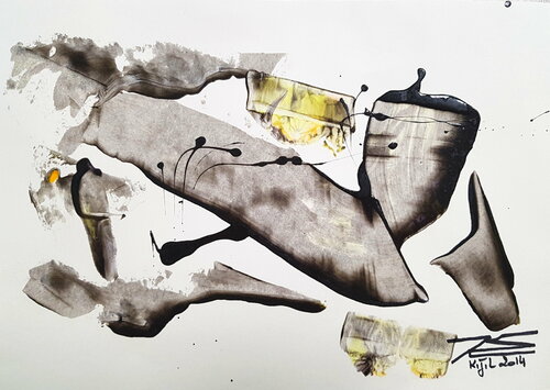 B2014024 Tranquille par Karine Langevin Kjl, Œuvre sur papier en vente sur Singulart