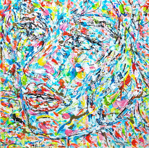 Earth's Human di Karine Langevin Kjl, Pittura in vendita su Singulart