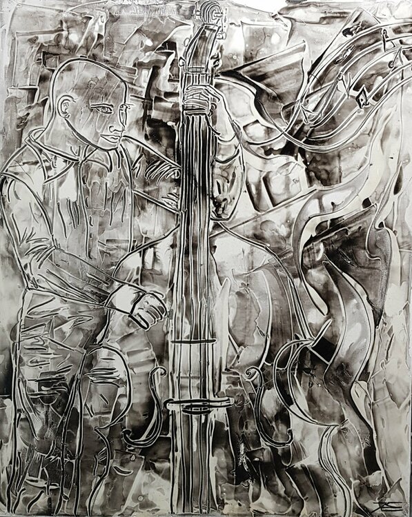 Le Contrebassiste Karine Langevin Kjl