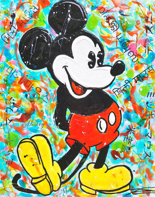 Portrait "Mickey Mouse - Disney Fashion Generation" Karine Langevin Kjl