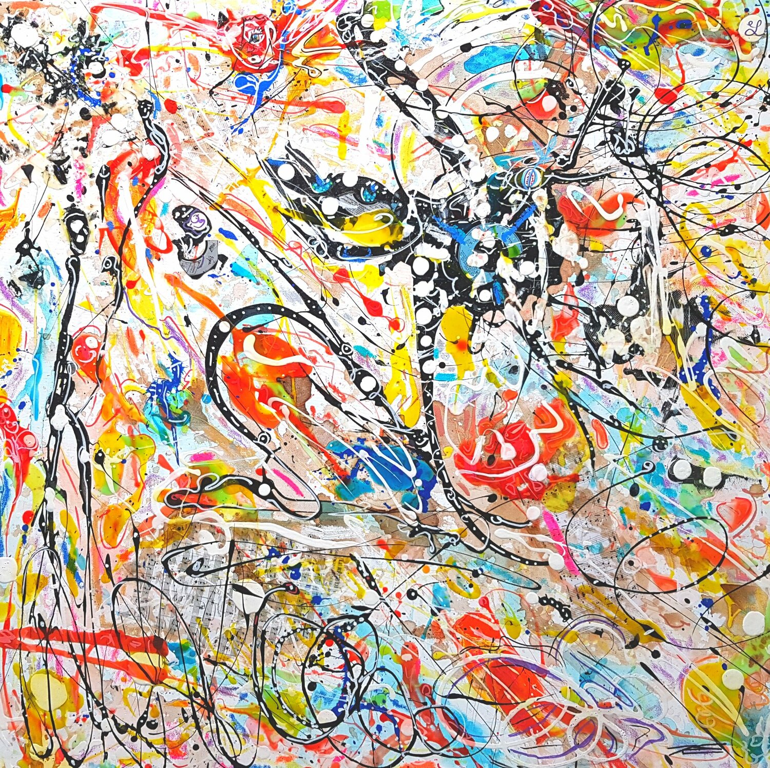 Tourbillon et Liberté (2015) Karine Langevin Kjl Originalgemälde zu verkaufen