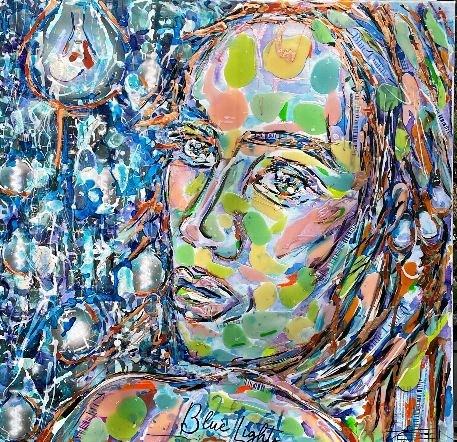 Blue Lights Karine Langevin Kjl