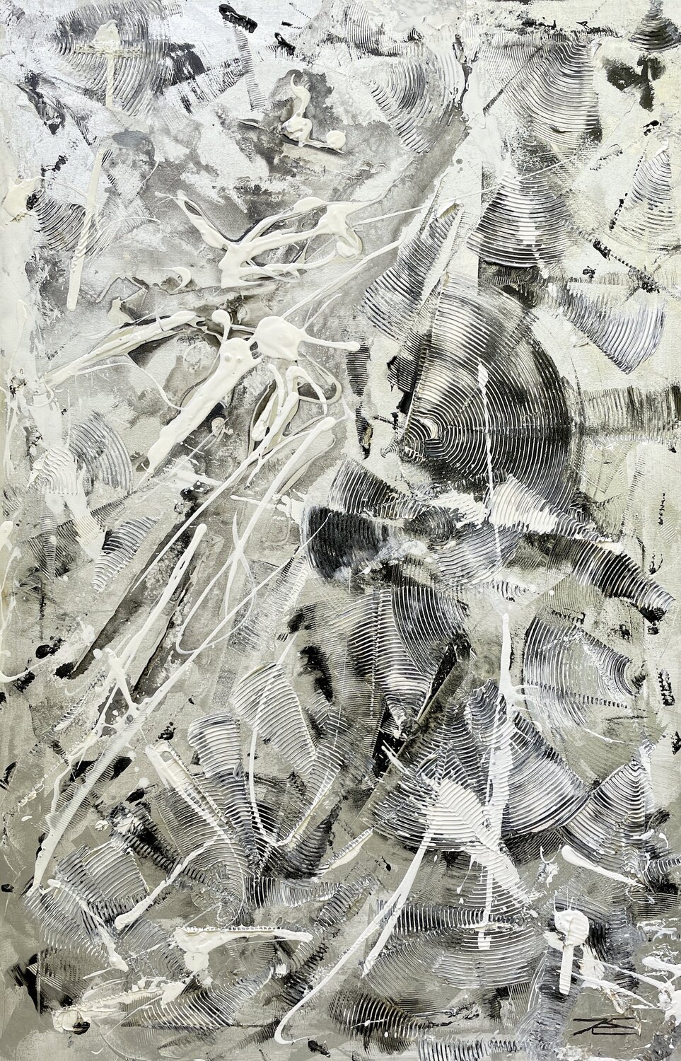 Neige hivernale (2009) Karine Langevin Kjl Originalgemälde zu verkaufen