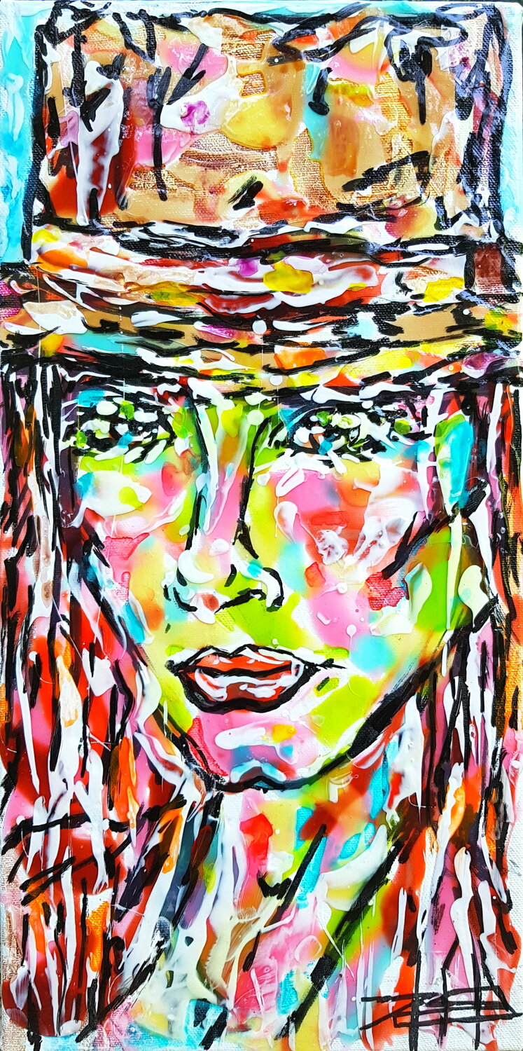 Portrait "Le Chapeau" Karine Langevin Kjl