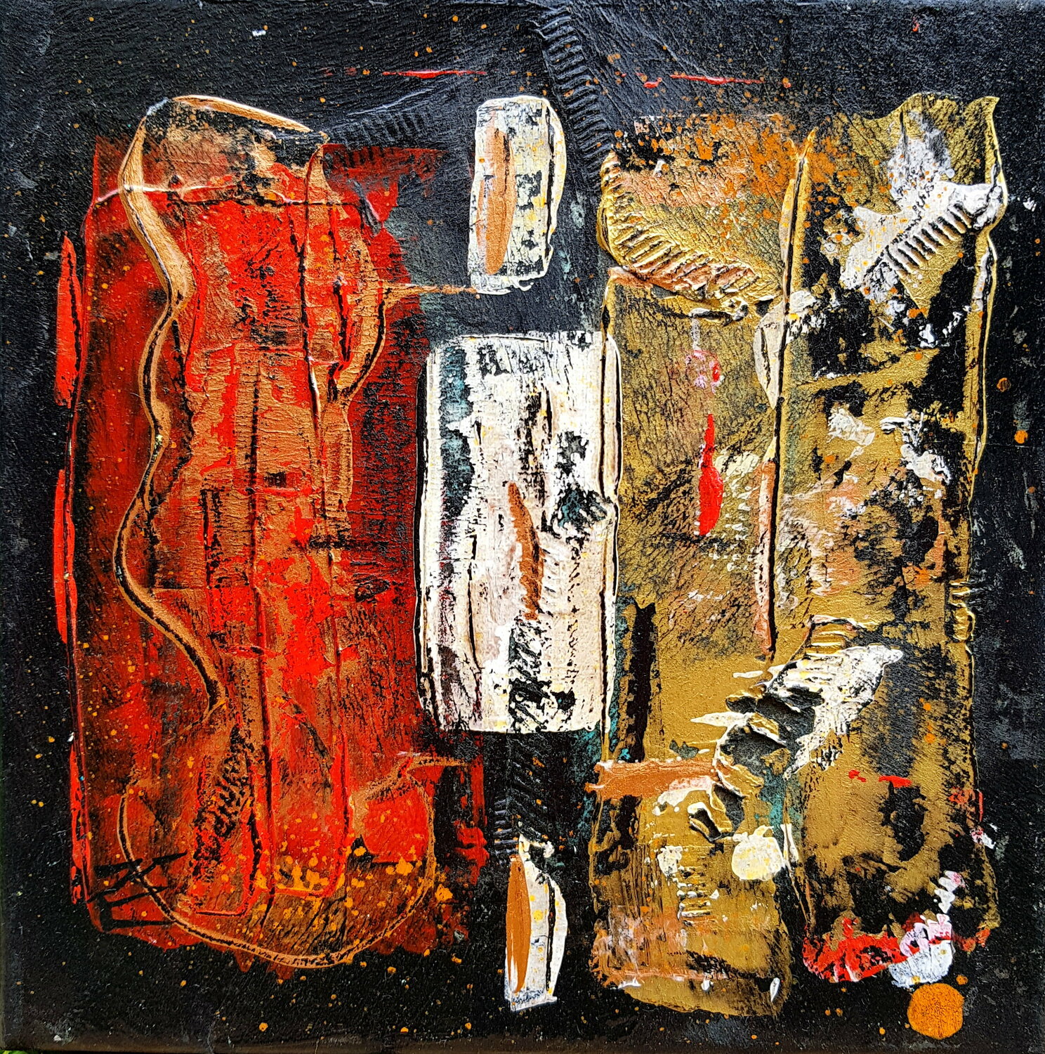 Zen 8 - Série ZEN - 2005 Karine Langevin Kjl Originalgemälde zu verkaufen