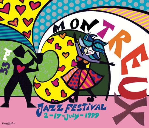 Montreux Jazz Poster von Romero Britto, Druck kaufen auf Singulart
