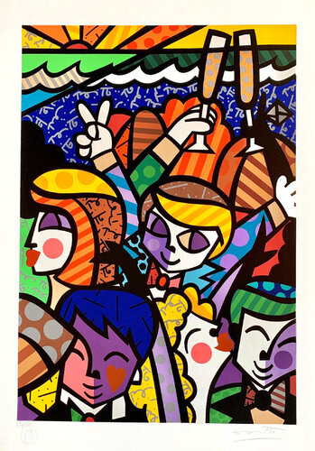 Celebration II van Romero Britto, Afdruk te koop op Singulart