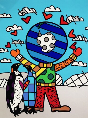 Antarctica van Romero Britto, Afdruk te koop op Singulart