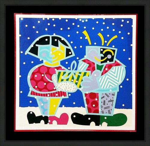 BEST BUDDIES van Romero Britto, Afdruk te koop op Singulart