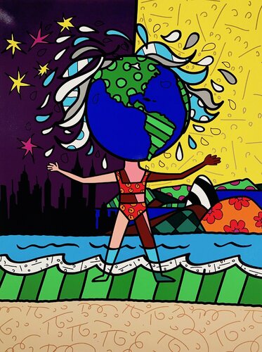 The Americas van Romero Britto, Afdruk te koop op Singulart
