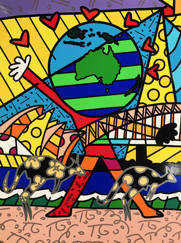Australia van Romero Britto, Afdruk te koop op Singulart