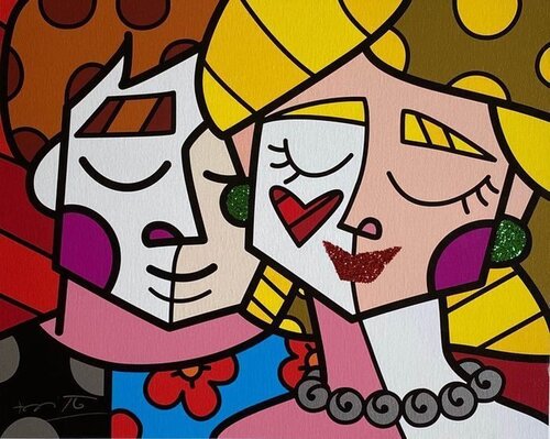 Love van Romero Britto, Afdruk te koop op Singulart