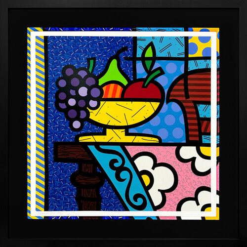 Home (large custom framed hand signed serigraph) by Romero Britto, Print for Sale on Singulart