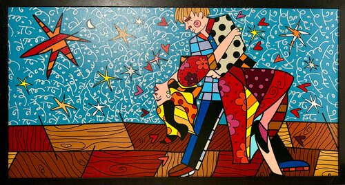 Hollywood Romance by Romero Britto, Painting for Sale on Singulart