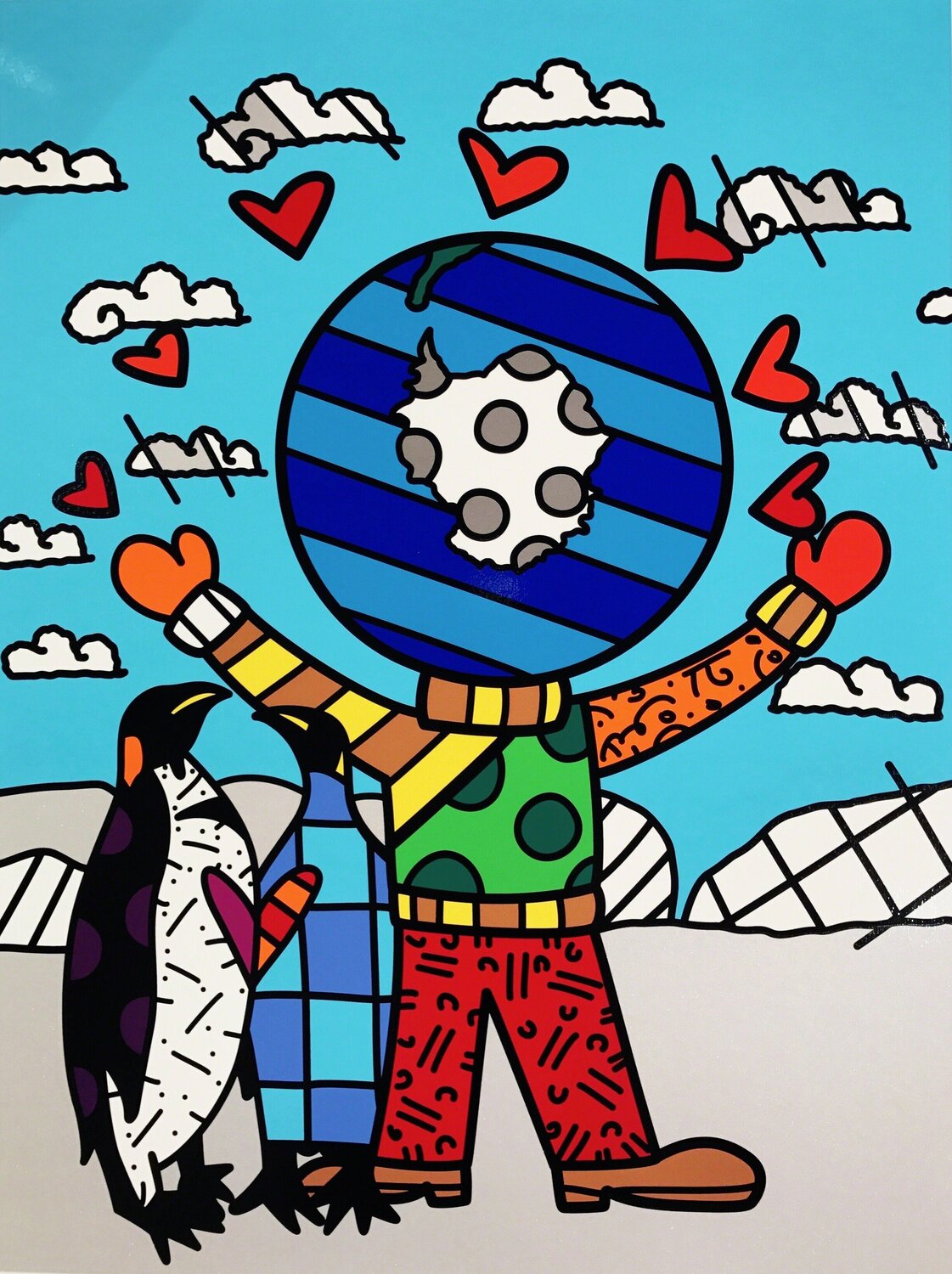 Antarctica Romero Britto Stampa in vendita