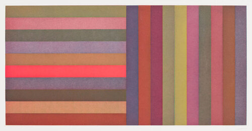 Horizontal Colour Bands and Vertical Colour Bands, Plate 02 de Sol LeWitt, Pintura a la venta en Singulart