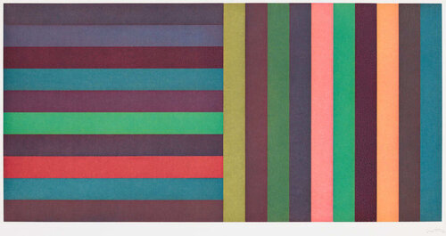 Horizontal Colour Bands and Vertical Colour Bands, Plate 06 de Sol LeWitt, Pintura a la venta en Singulart