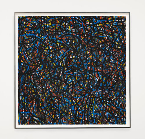 Not Straight Brushstrokes (Black) van Sol LeWitt, Werk op papier te koop op Singulart