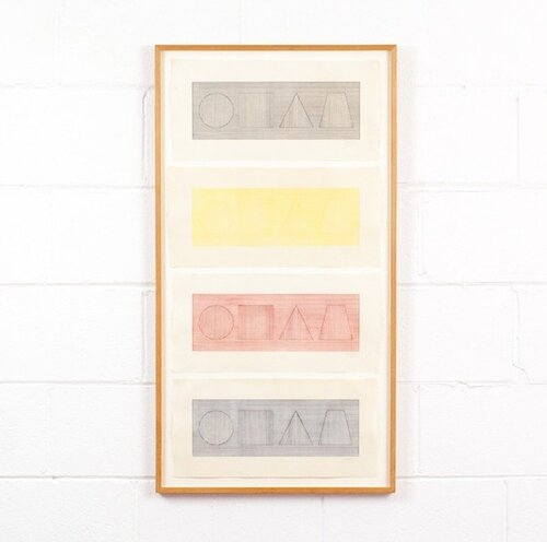 Four Part Combinations of Six Geometric Figures in Four Colors van Sol LeWitt, Afdruk te koop op Singulart
