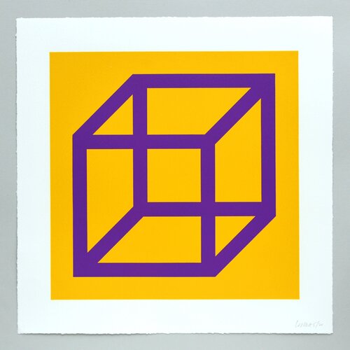 Open Cube in Color on Color Plate 27 van Sol LeWitt, Afdruk te koop op Singulart