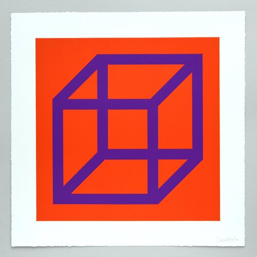 Open Cube in Color on Color Plate 29 van Sol LeWitt, Afdruk te koop op Singulart