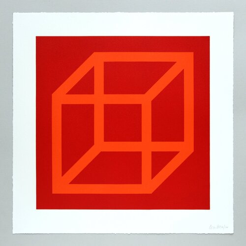 Open Cube in Color on Color Plate 18 di Sol LeWitt, Stampa in vendita su Singulart