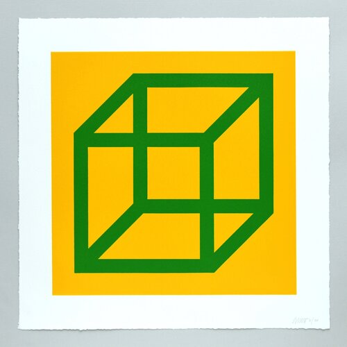 Open Cube in Color on Color Plate 23 di Sol LeWitt, Stampa in vendita su Singulart