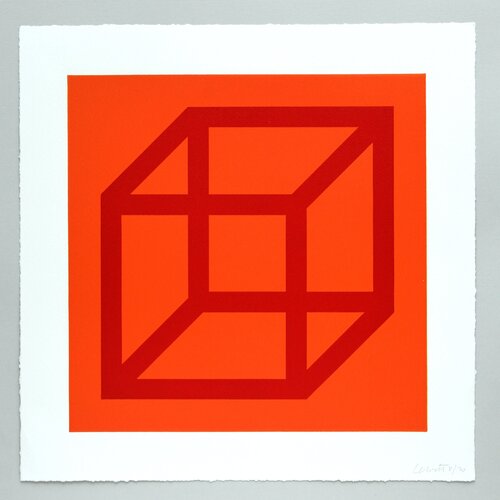 Open Cube in Color on Color Plate 03 di Sol LeWitt, Stampa in vendita su Singulart