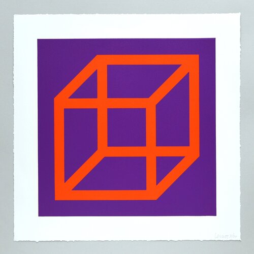 Open Cube in Color on Color Plate 17 di Sol LeWitt, Stampa in vendita su Singulart