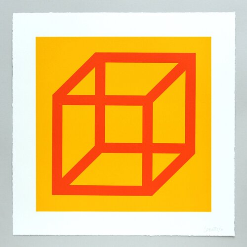Open Cube in Color on Color Plate 19 di Sol LeWitt, Stampa in vendita su Singulart