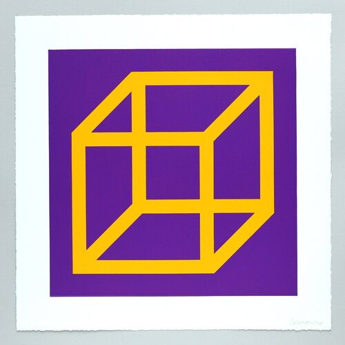 Open Cube in Color on Color Plate 09 di Sol LeWitt, Stampa in vendita su Singulart