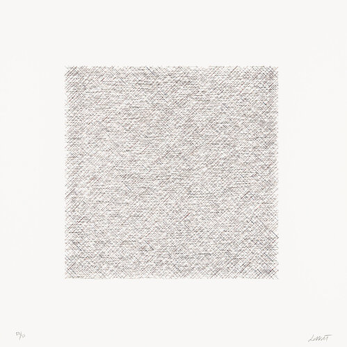 Lines of One Inch in Four Directions and All Combinations 05 (70128) van Sol LeWitt, Afdruk te koop op Singulart