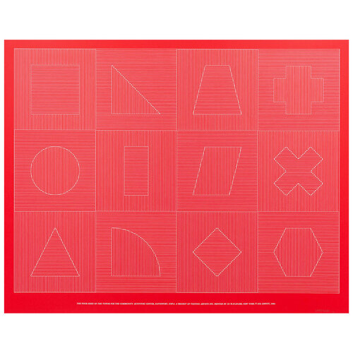 Four Sides of the Tower - Red van Sol LeWitt, Afdruk te koop op Singulart