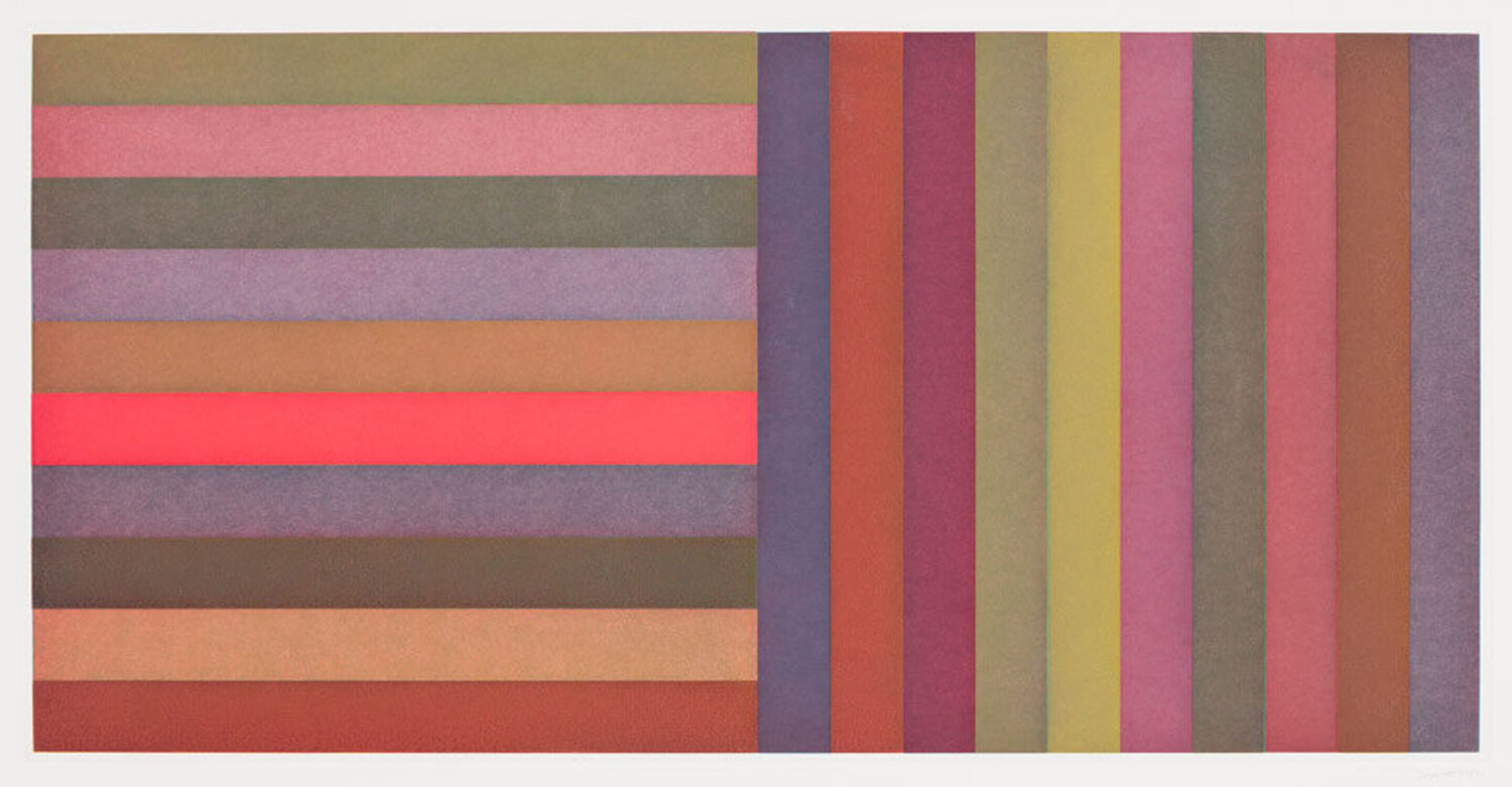 Horizontal Colour Bands and Vertical Colour Bands, Plate 02 Sol LeWitt