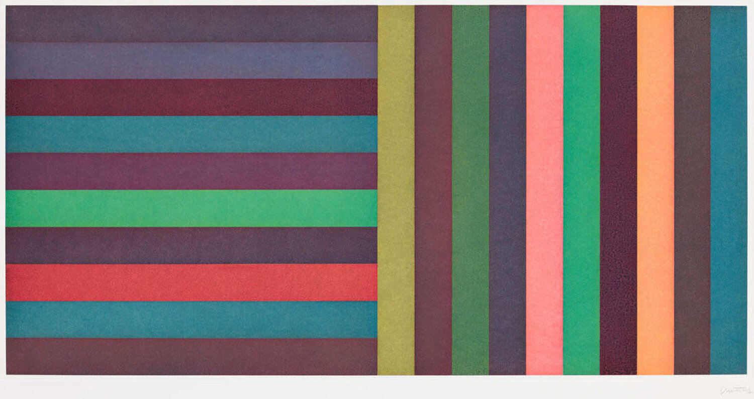 Horizontal Colour Bands and Vertical Colour Bands, Plate 06 Sol LeWitt