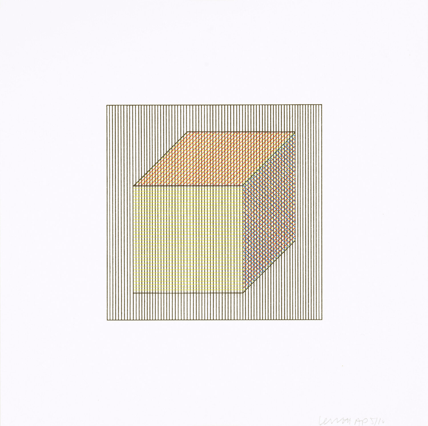 Twelve Forms Derived From a Cube 01 Sol LeWitt