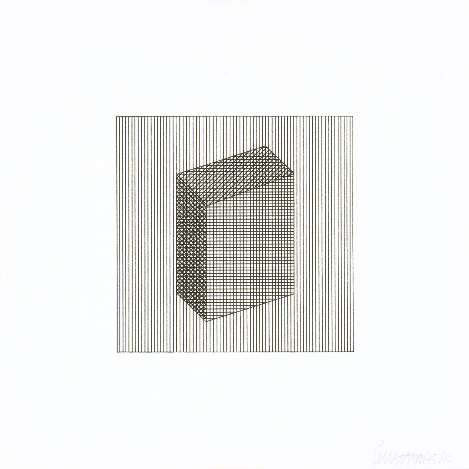 Twelve Forms Derived From a Cube 18 Sol LeWitt