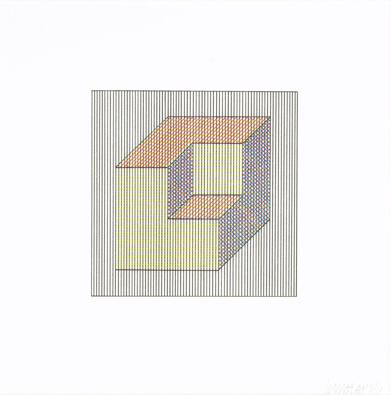 Twelve Forms Derived From a Cube 15 Sol LeWitt