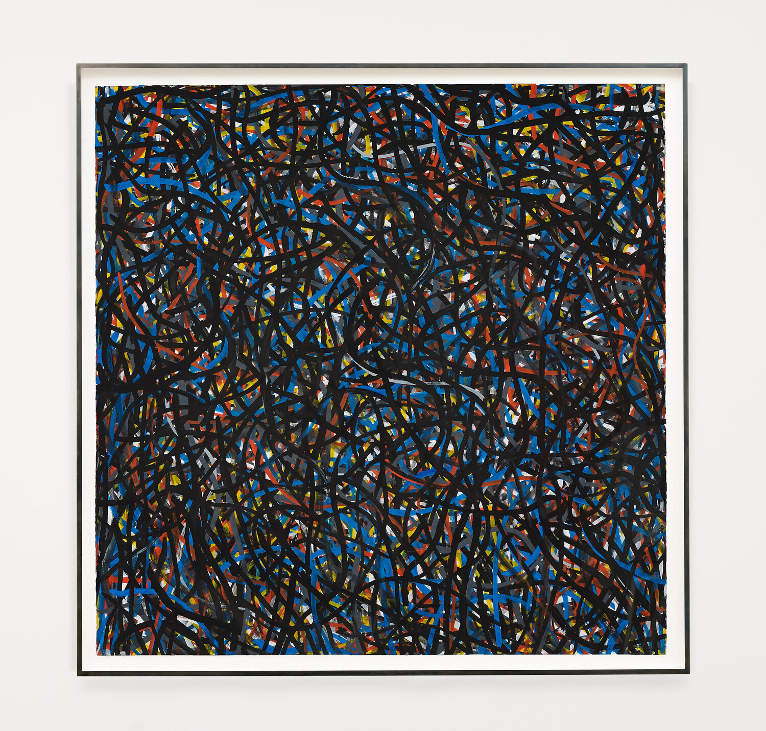 Not Straight Brushstrokes (Black) Sol LeWitt
