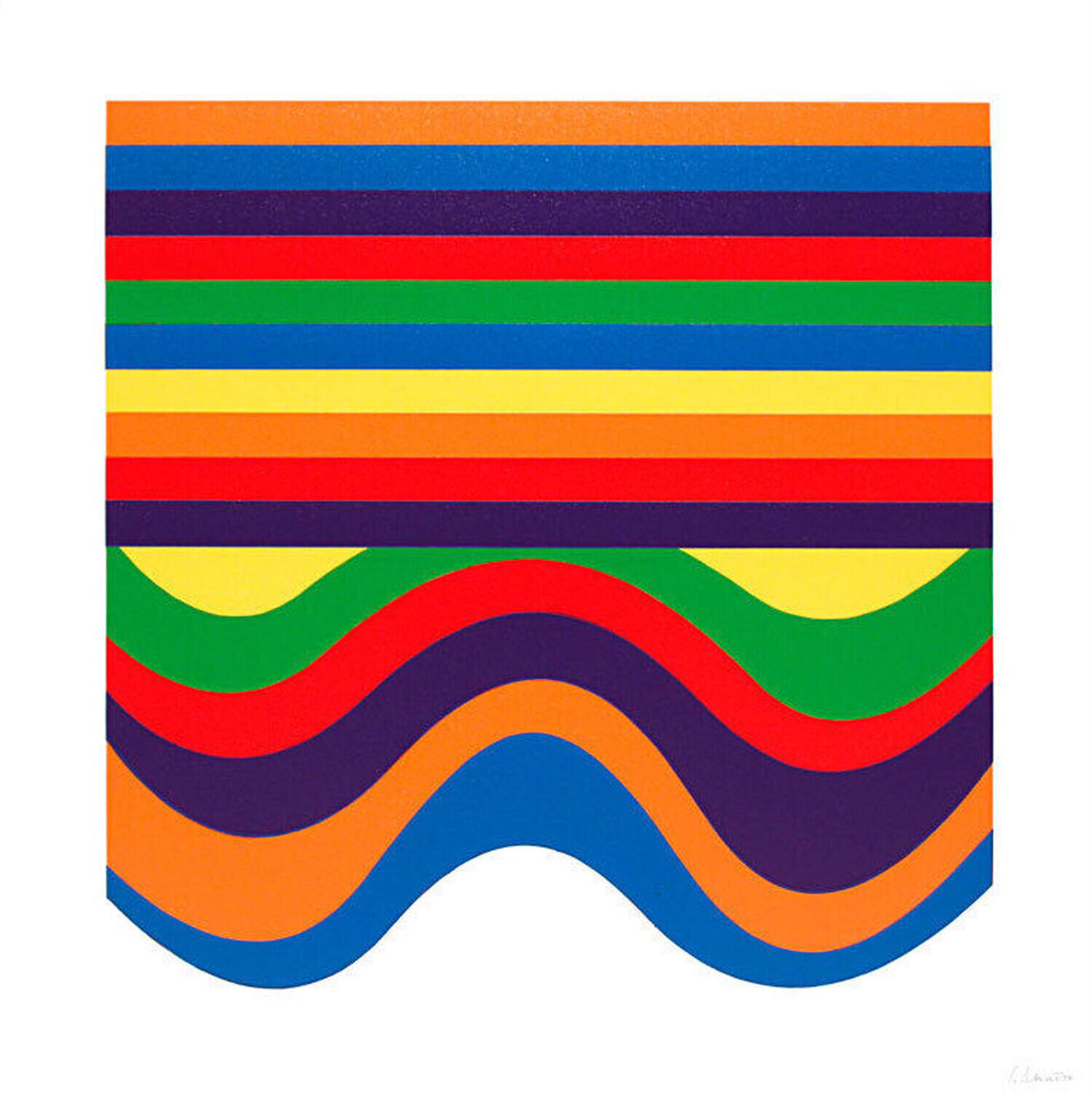 Arcs and Bands in Color, Plate #05 Sol LeWitt
