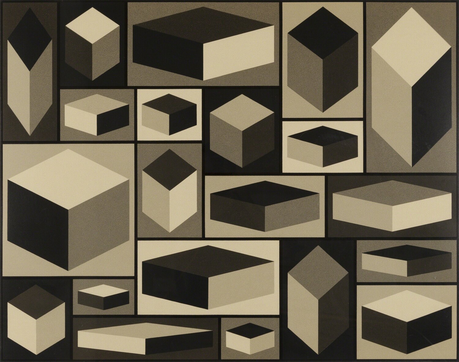 Distorted Cubes (A) Sol LeWitt
