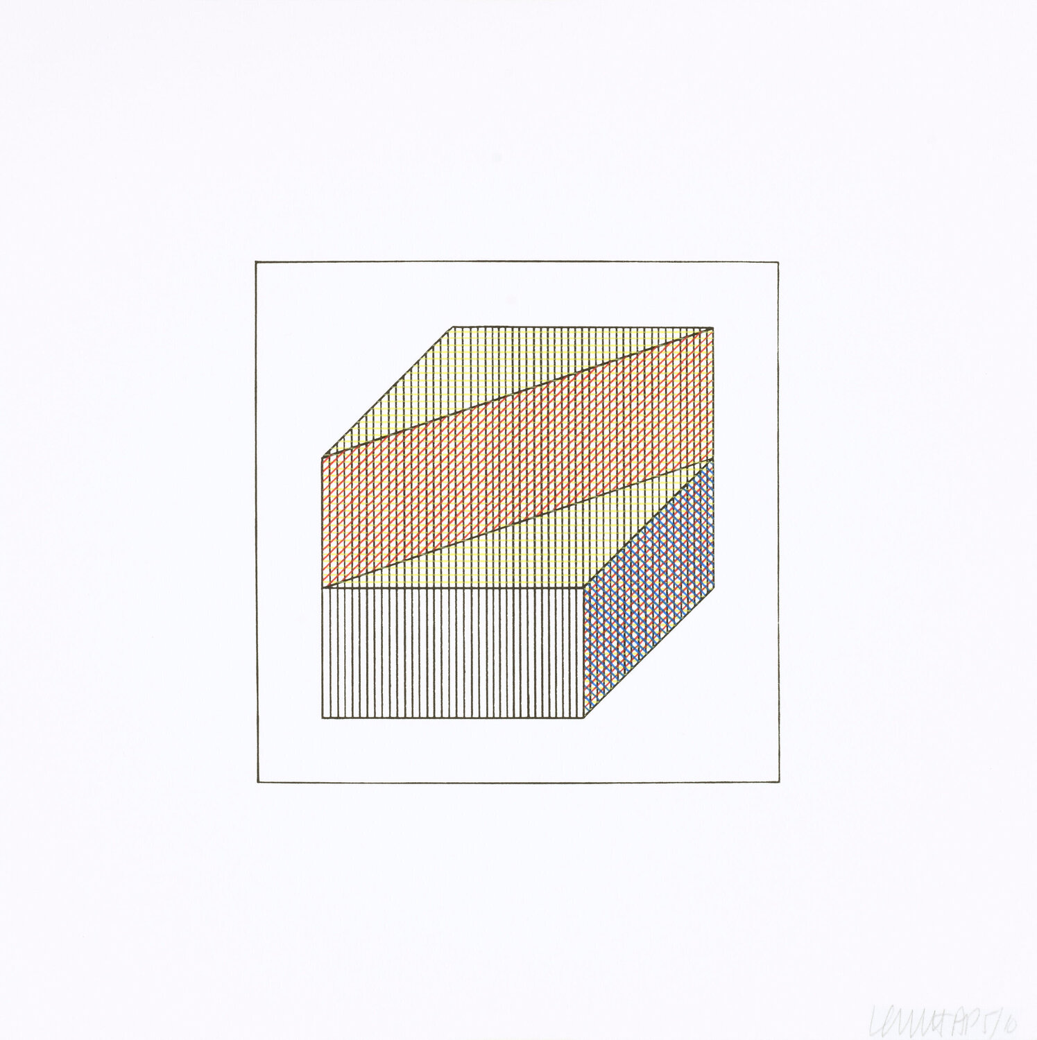 Twelve Forms Derived From a Cube 07 Sol LeWitt