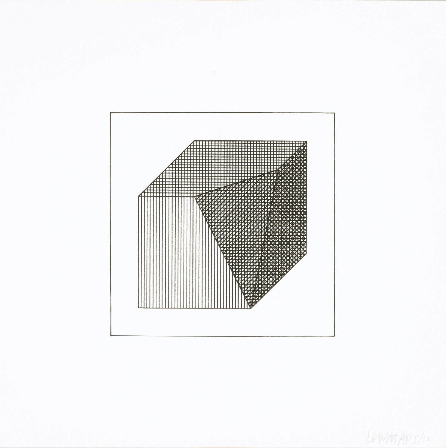 Twelve Forms Derived From a Cube 14 Sol LeWitt