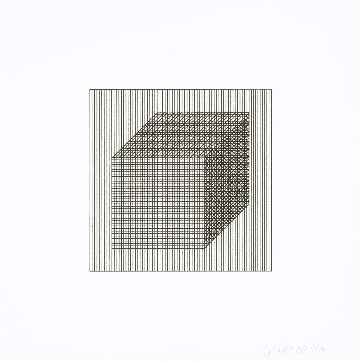 Twelve Forms Derived From a Cube 02 Sol LeWitt