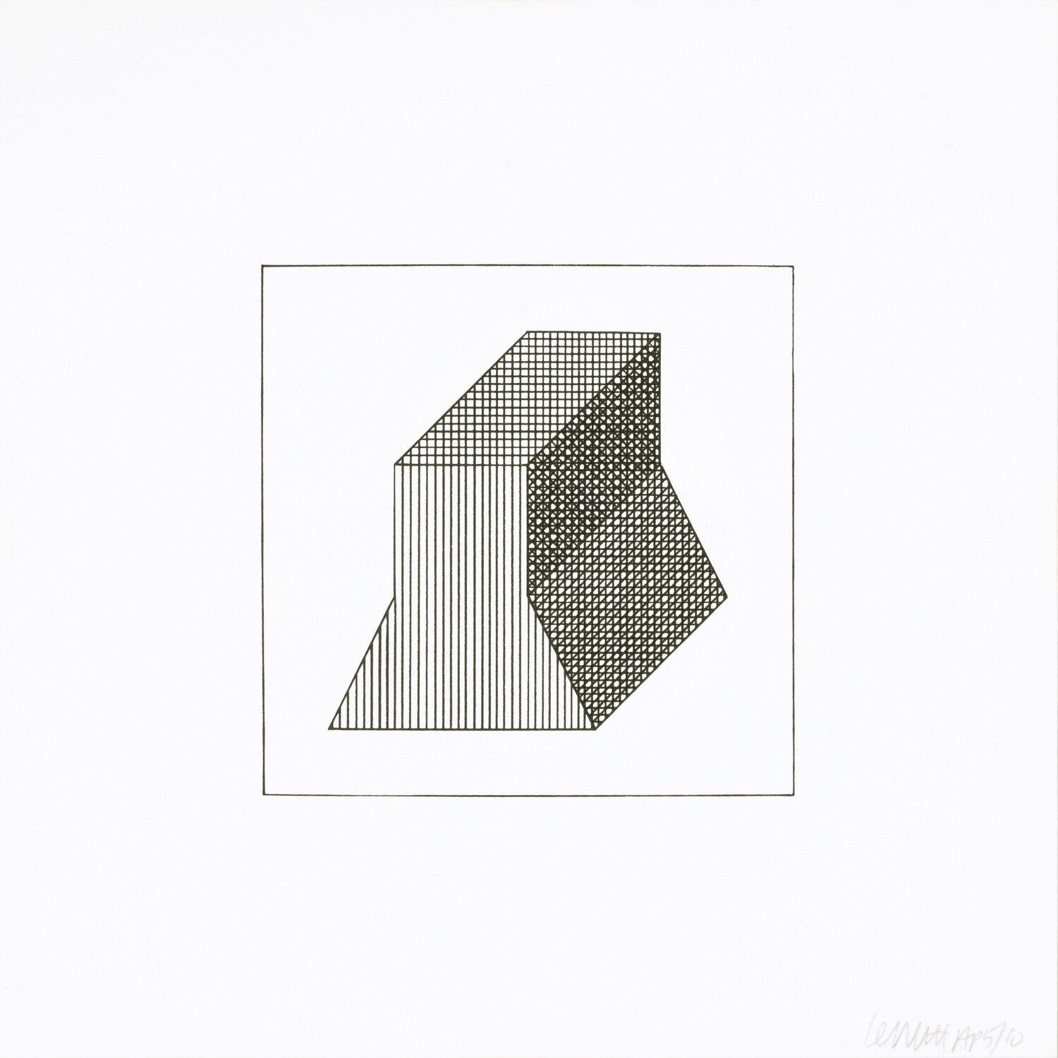 Twelve Forms Derived From a Cube 34 Sol LeWitt