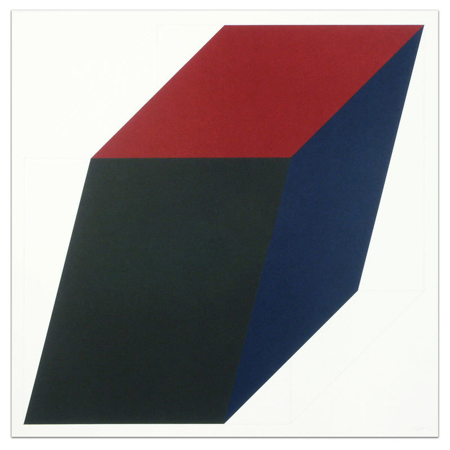 Forms Derived from a Cube (Colors Superimposed), Plate #03 Sol LeWitt
