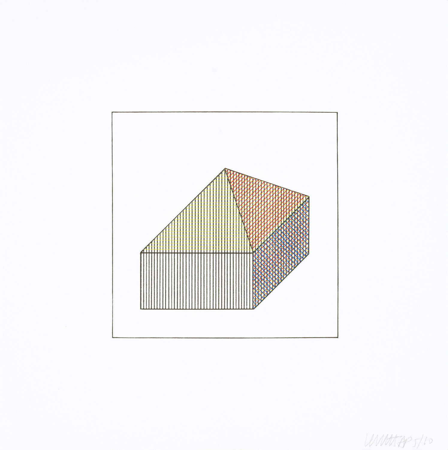 Twelve Forms Derived From a Cube 09 Sol LeWitt