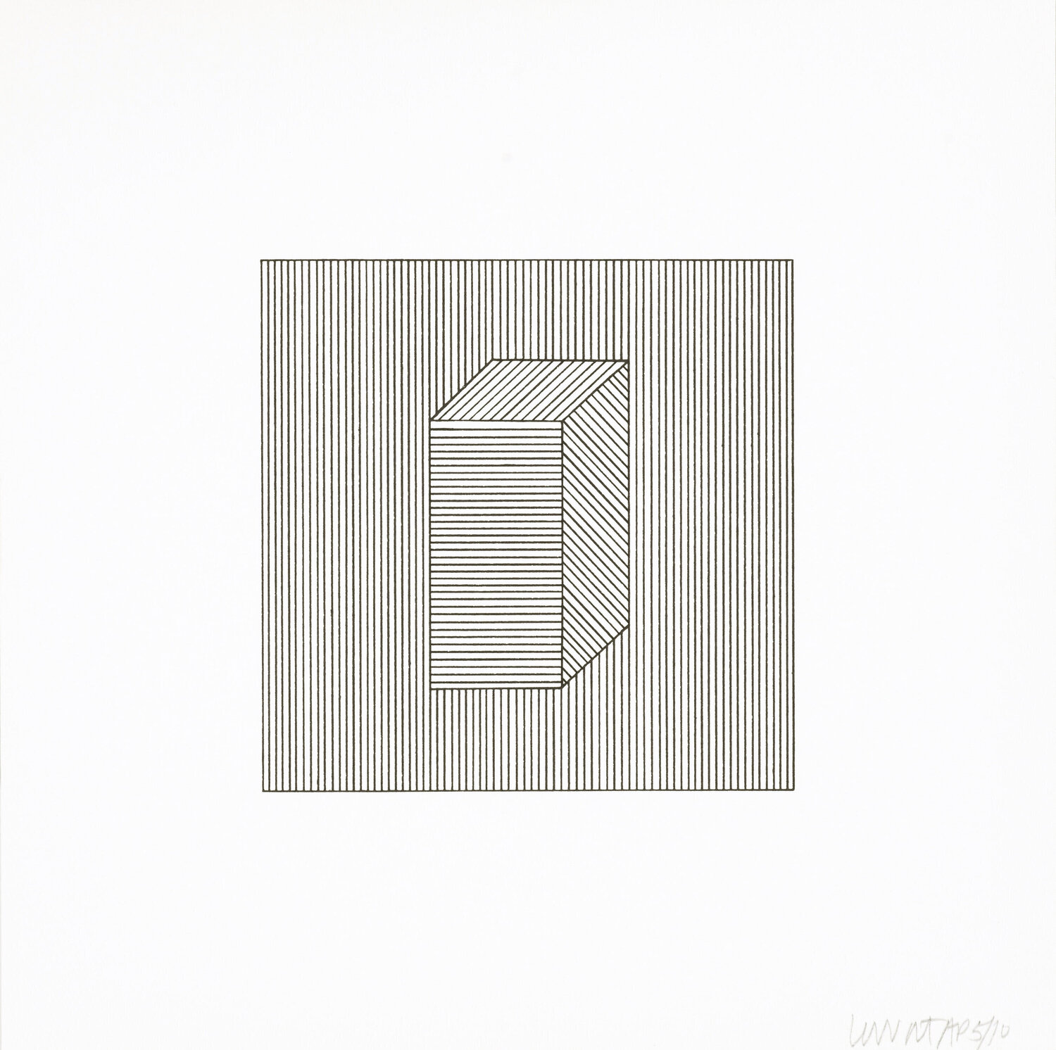 Twelve Forms Derived From a Cube 28 Sol LeWitt