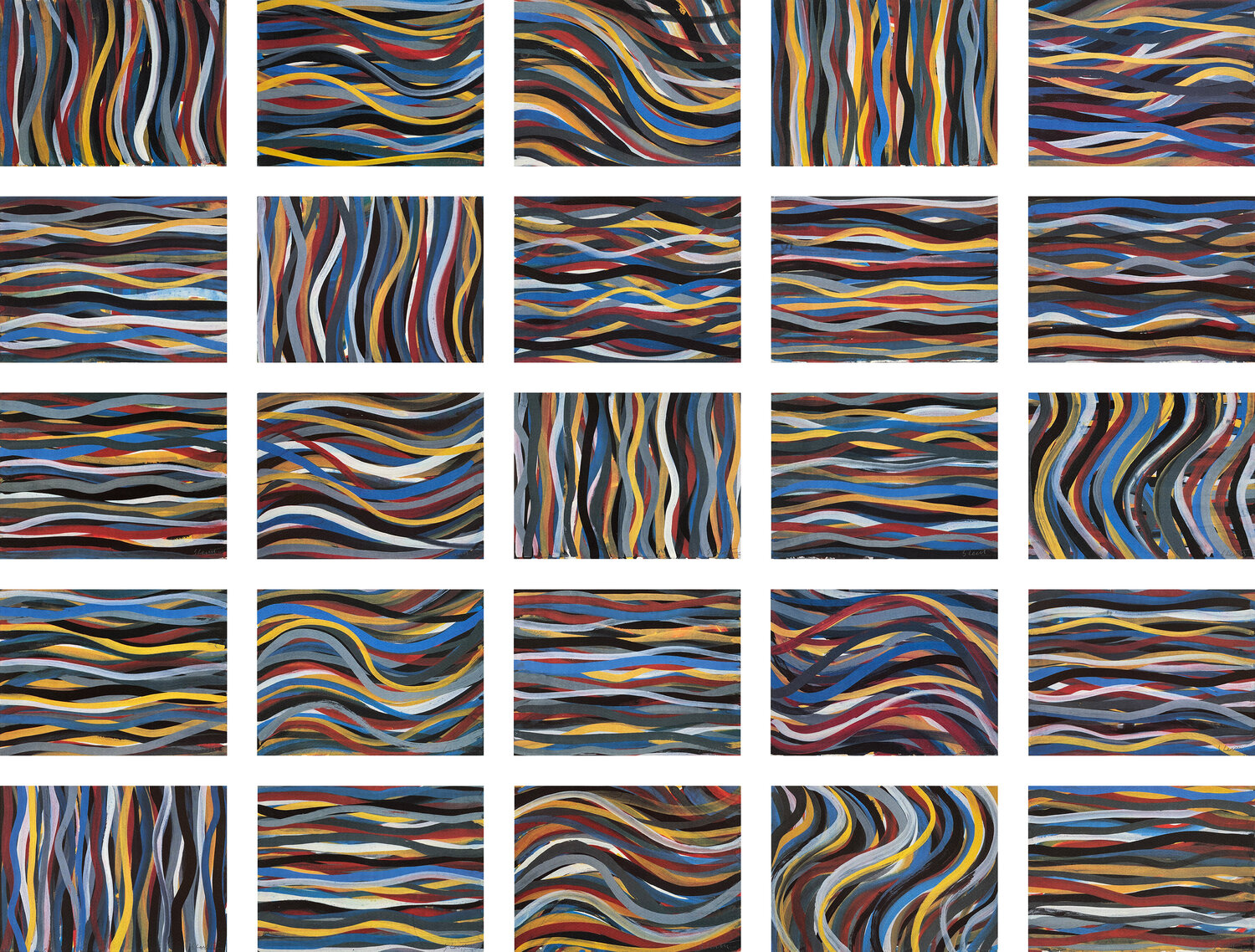 Brushstrokes: Horizontal and Vertical Sol LeWitt